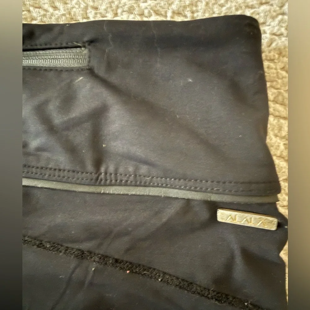Alala Black Leggings with Mesh Detail - Captain Ankle Pant - Picture 10 of 14